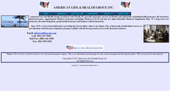 Desktop Screenshot of americanlifeandhealthgroup.com